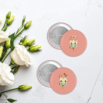 Pin Badges Buttons Whimsical Summer Ice Cream 02 Size 37mm